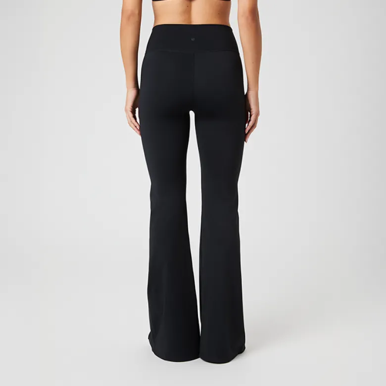 Studio Flared Slit Tights, Black Beauty