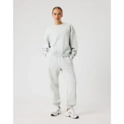 Studio Oversized Sweatpants, Ultra Light Grey Melange