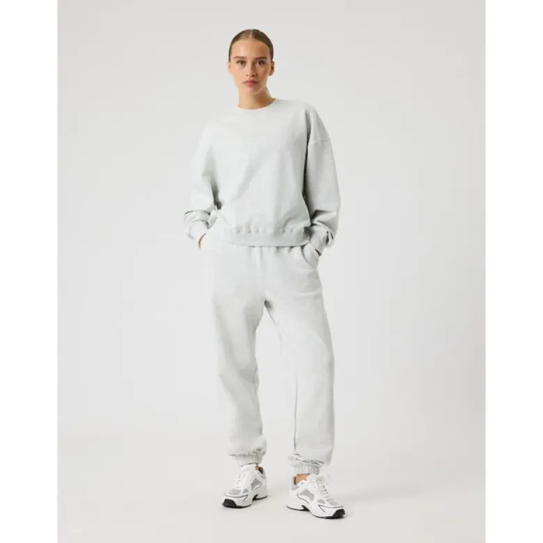Studio Oversized Sweatpants, Ultra Light Grey Melange