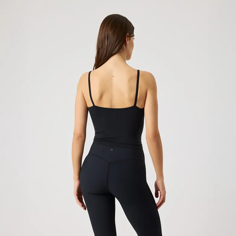 Studio Soft Cropped Tank Top, Black Beauty