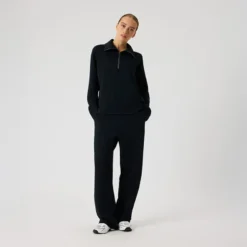 Studio Soft Halfzip Sweatshirt, Black Beauty