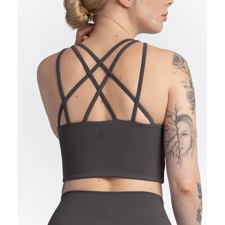 Studio Sports Bra, Graphite Grey