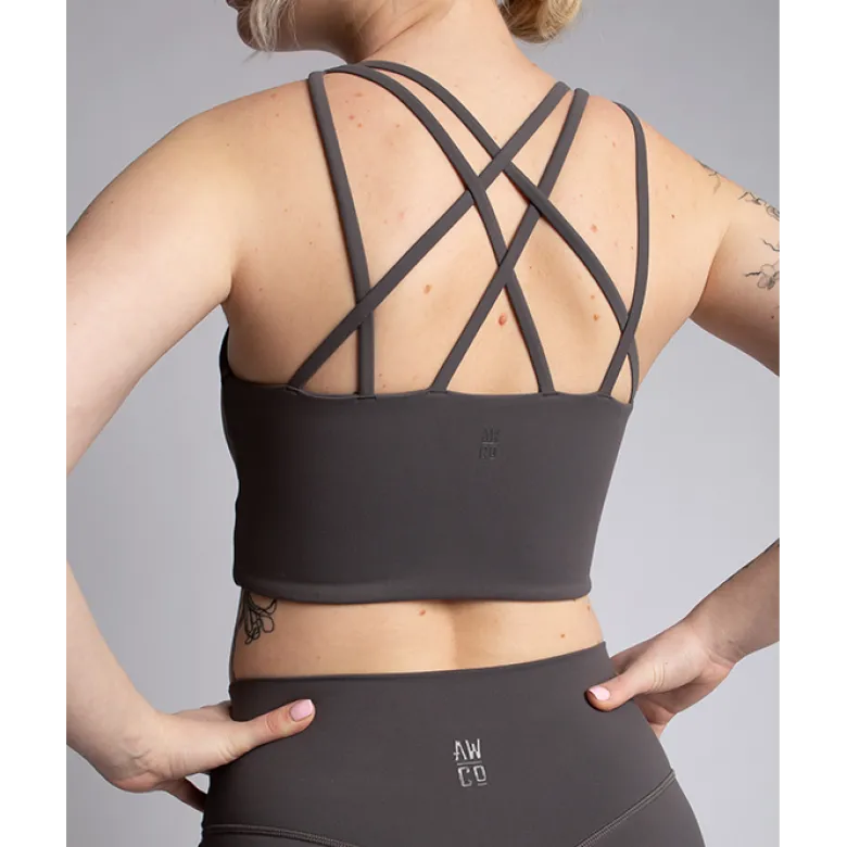 Studio Sports Bra, Graphite Grey