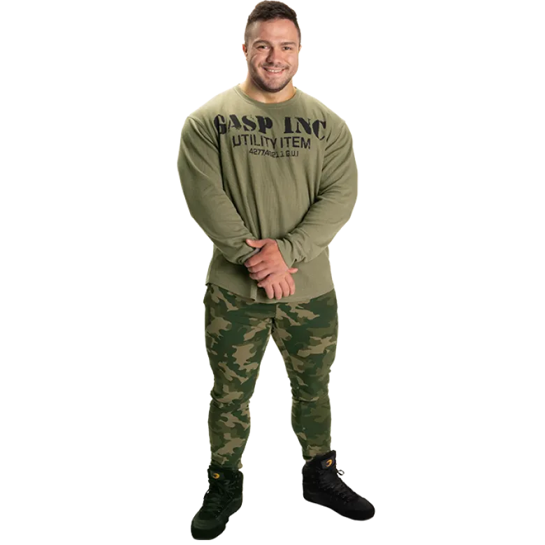 Thermal Gym Sweater, Washed Green