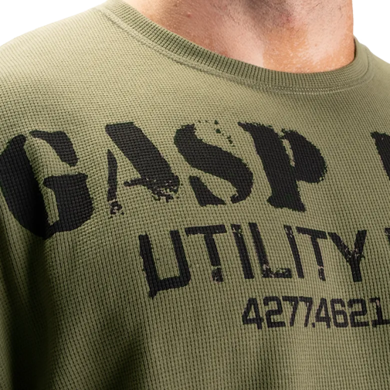 Thermal Gym Sweater, Washed Green