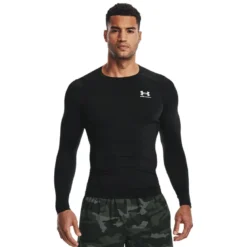 UA HG Armour Comp LS, Black