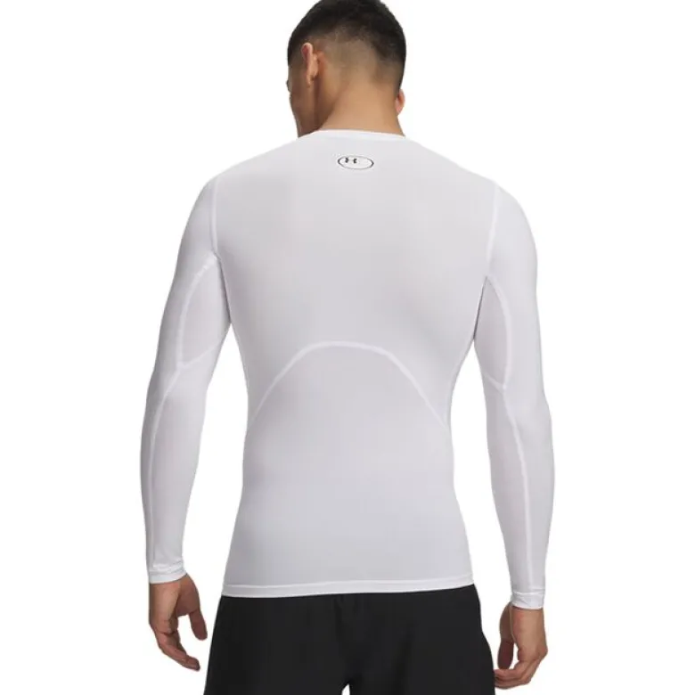UA HG Armour Comp LS, White