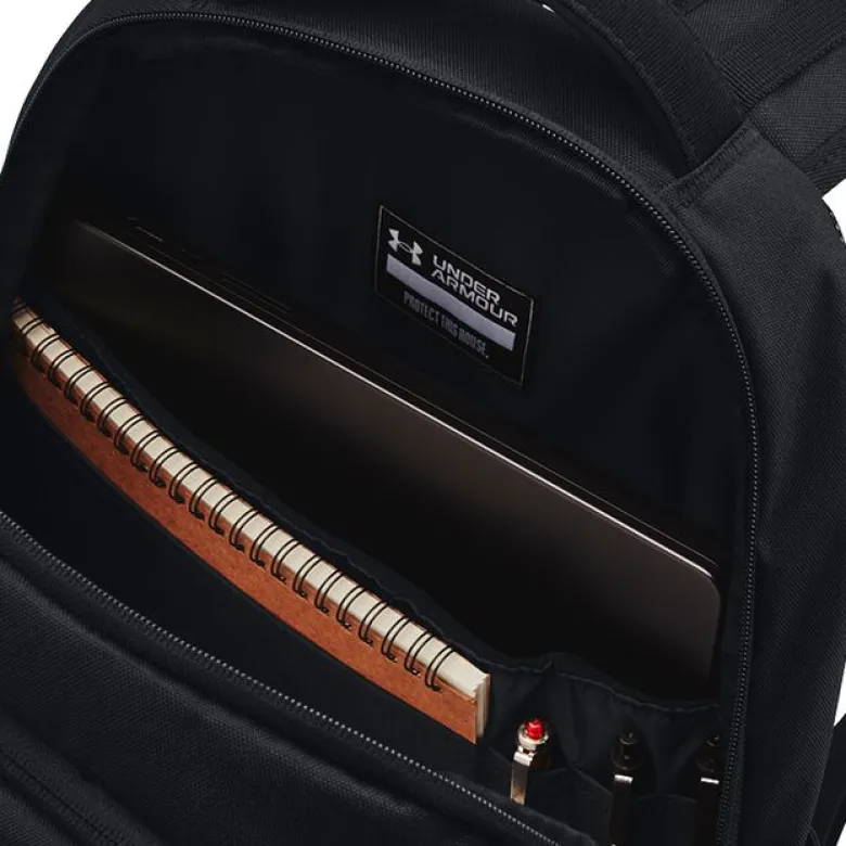 UA Hustle 6.0 Backpack, Black