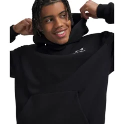 UA Icon Flc Taped Hoodie Black