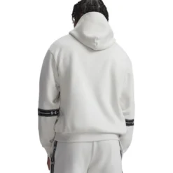UA Icon Flc Taped Hoodie Summit White