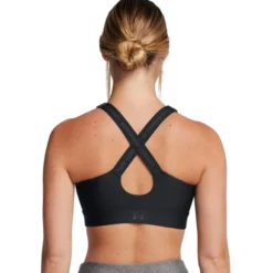 UA Infinity High Zip 2.0 Bra, Black