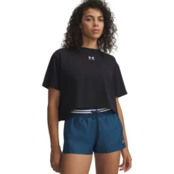 UA Rival Boxy Tee Solid Black