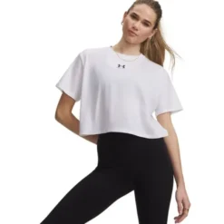 UA Rival Boxy Tee Solid White