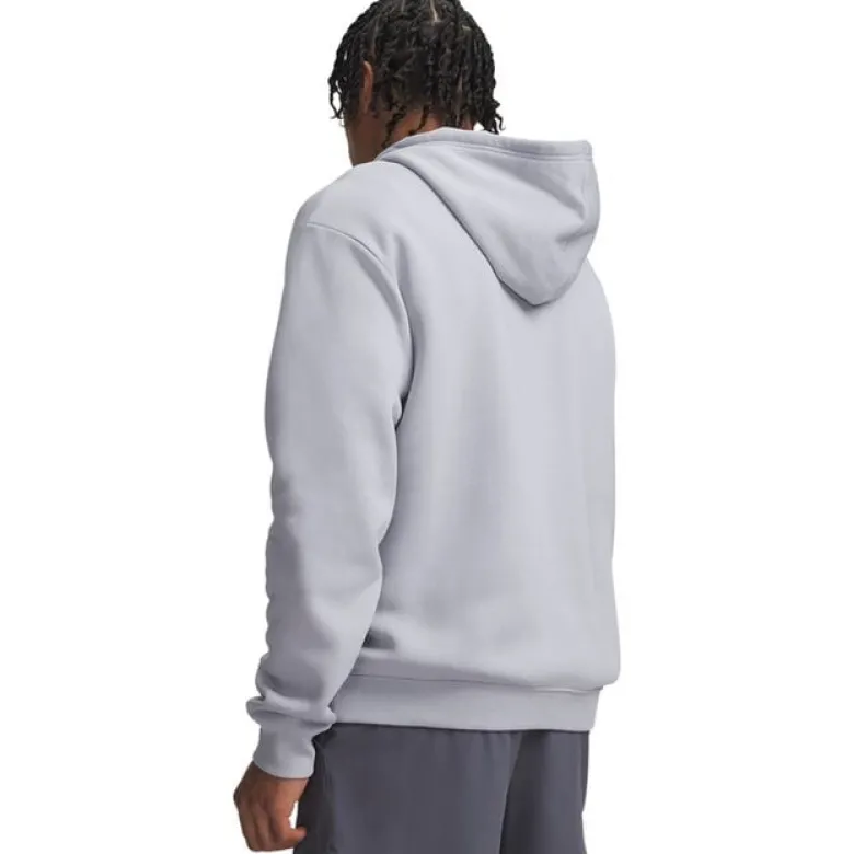 UA Rival Flc Camo Fill Hdy Black Medium Heather Grey