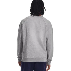 UA Rival Fleece Crew Castlerock Light Heather
