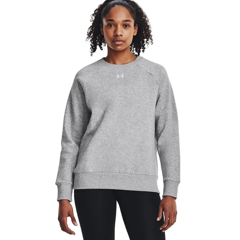 UA Rival Fleece Crew, Pitch Gray