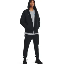 UA Rival Fleece FZ Hoodie Black