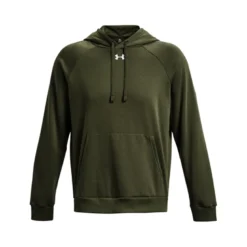 UA Rival Fleece Hoodie Marine OD Green