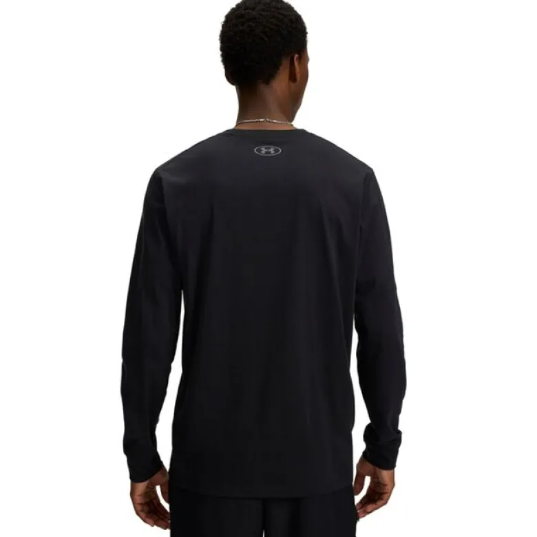 UA Sportstyle Left Chest LS Black