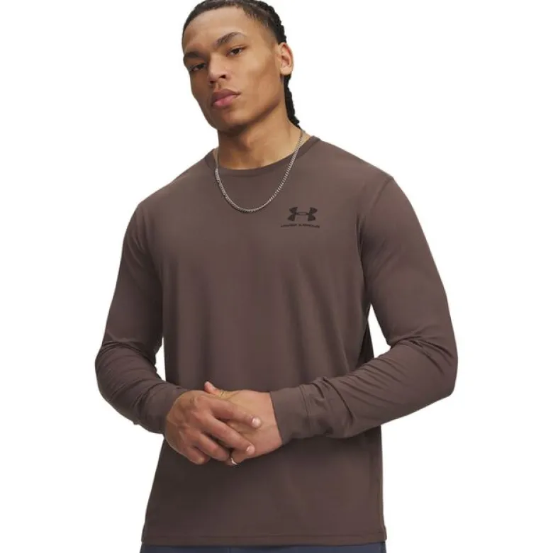 UA Sportstyle Left Chest LS Coyote