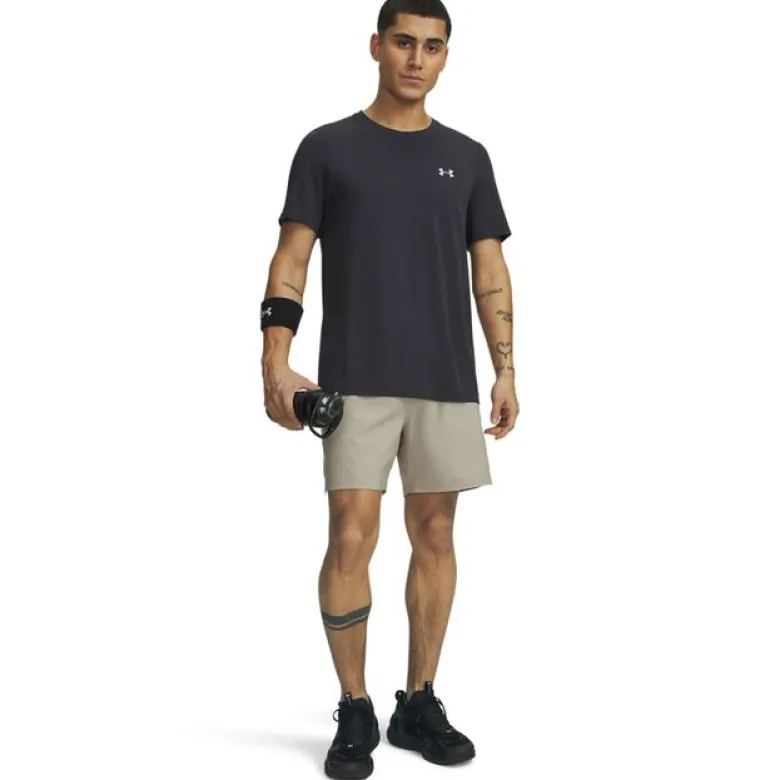 UA Vanish Wven Short 2.0 6in Timberwolf Taupe