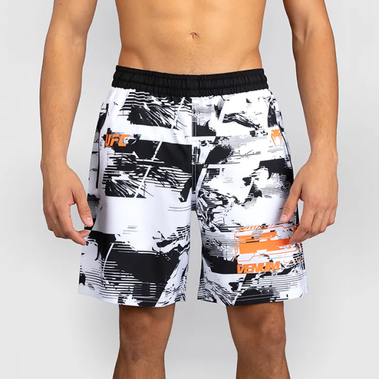 UFC Zenith by Venum Fight Week Training Shorts Black/White/Orange