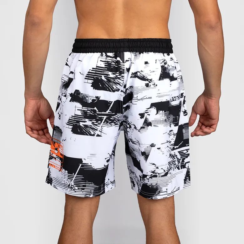 UFC Zenith by Venum Fight Week Training Shorts Black/White/Orange
