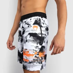 UFC Zenith by Venum Fight Week Training Shorts Black/White/Orange