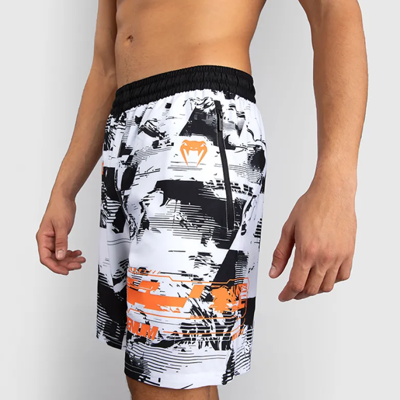 UFC Zenith by Venum Fight Week Training Shorts Black/White/Orange