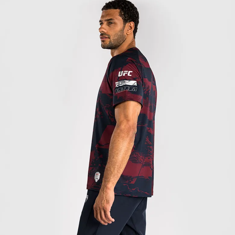 UFC Zenith Fight Week Dry Tech T-shirt Navy Blue/Burgundy/Silver