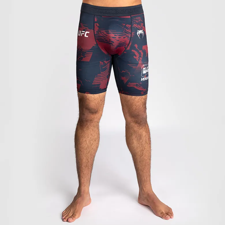 UFC Zenith Fight Week Vale Tudo Shorts Navy Blue/Burgundy/Silver