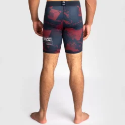 UFC Zenith Fight Week Vale Tudo Shorts Navy Blue/Burgundy/Silver