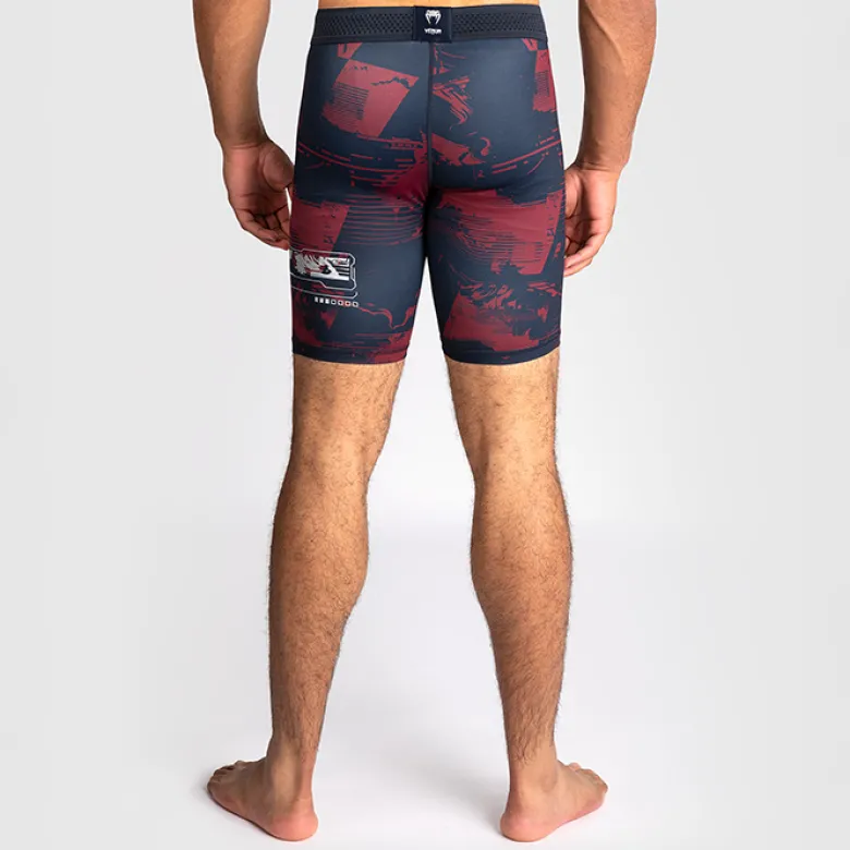 UFC Zenith Fight Week Vale Tudo Shorts Navy Blue/Burgundy/Silver
