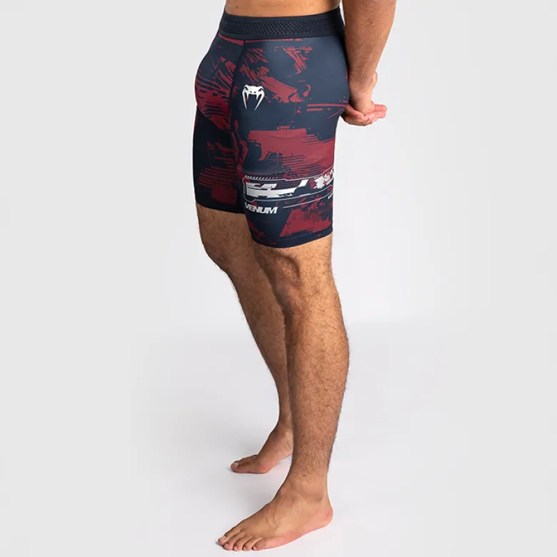 UFC Zenith Fight Week Vale Tudo Shorts Navy Blue/Burgundy/Silver