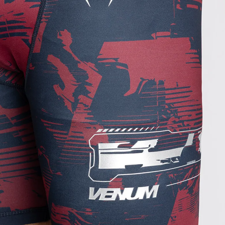 UFC Zenith Fight Week Vale Tudo Shorts Navy Blue/Burgundy/Silver