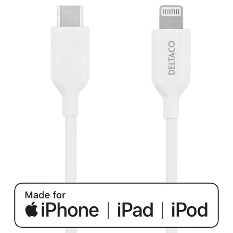 USB-C Lightning-Kabel 1 m, Vit