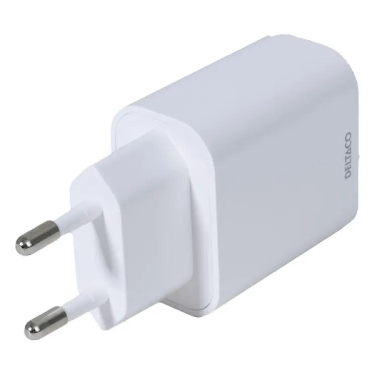 USB-Väggladdare 1x USB-A Snabbladdning 18W, Vit