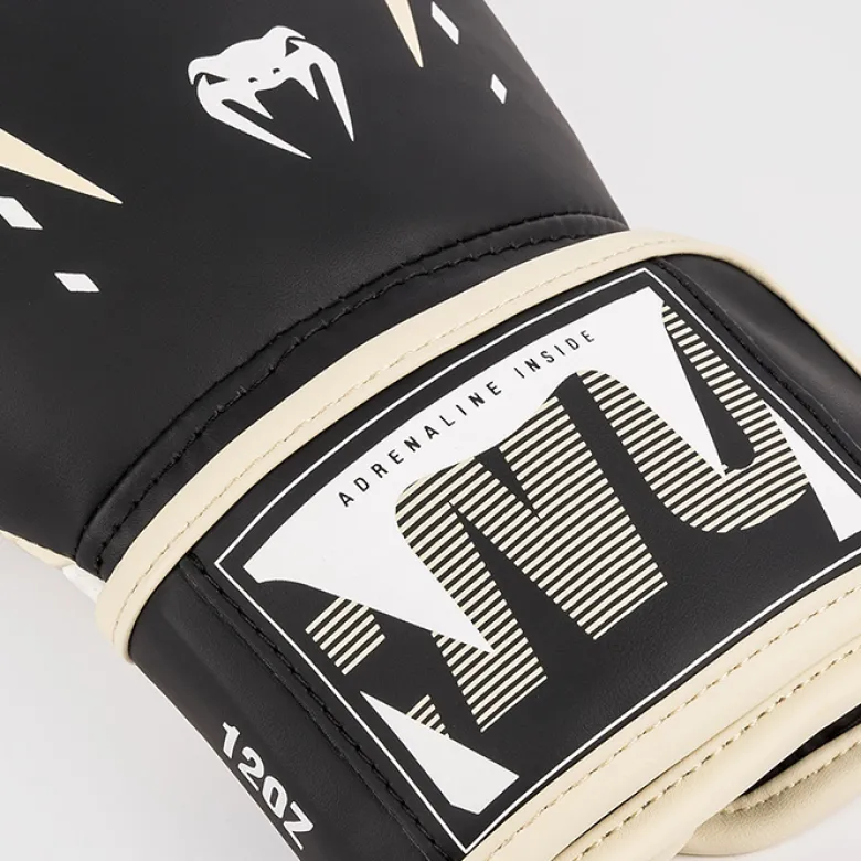 Venum Adrenaline Boxing Gloves Black/ Ivory, 10oz
