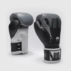 Venum Adrenaline Boxing Gloves Black/Silver Grey, 10oz