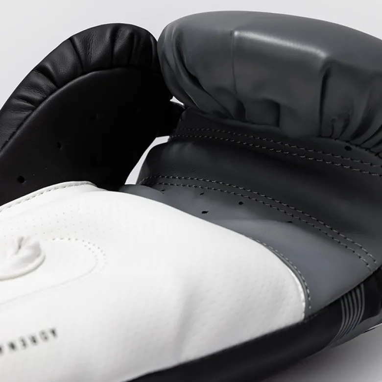 Venum Adrenaline Boxing Gloves Black/Silver Grey, 10oz