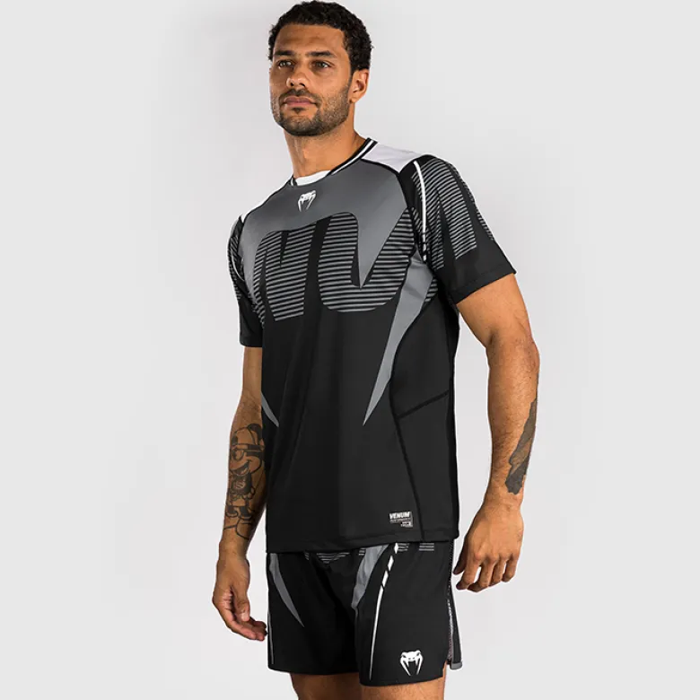 Venum Adrenaline Dry Tech T-shirt Black/Silver Grey