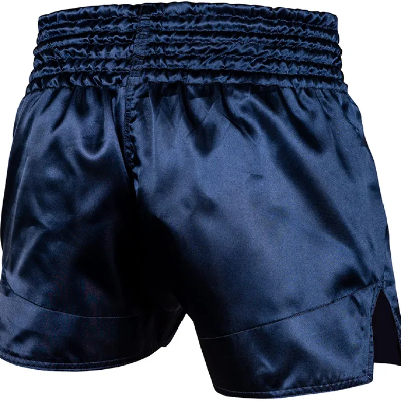 Venum Classic Muay Thai Short Navy Blue/White