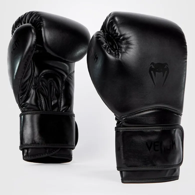 Venum Contender 1.5 Boxing Gloves, Black/Black, 10oz