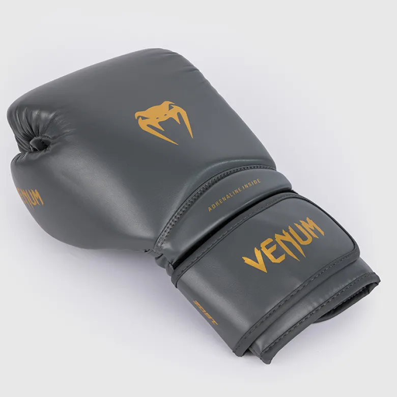 Venum Contender 1.5 Boxing Gloves, Grey/Gold, 10oz