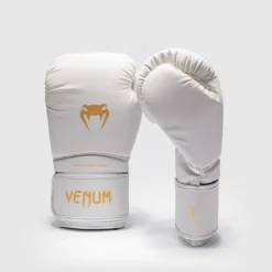 Venum Contender 1.5 Boxing Gloves Ivory/Gold, 12oz