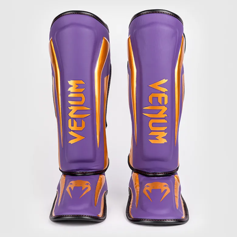 Venum Elite Shin Guards Dark Purple