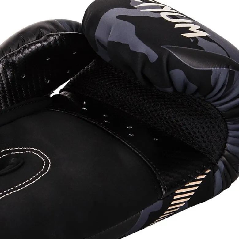Venum Impact Boxing Gloves, Dark Camo/Sand, 10 oz