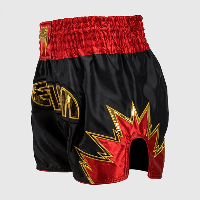 Venum Inferno Muay Thai Shorts Black/Gold/Red