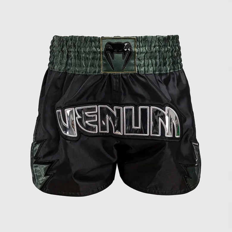 Venum Inferno Muay Thai Shorts Deep Black/Khaki