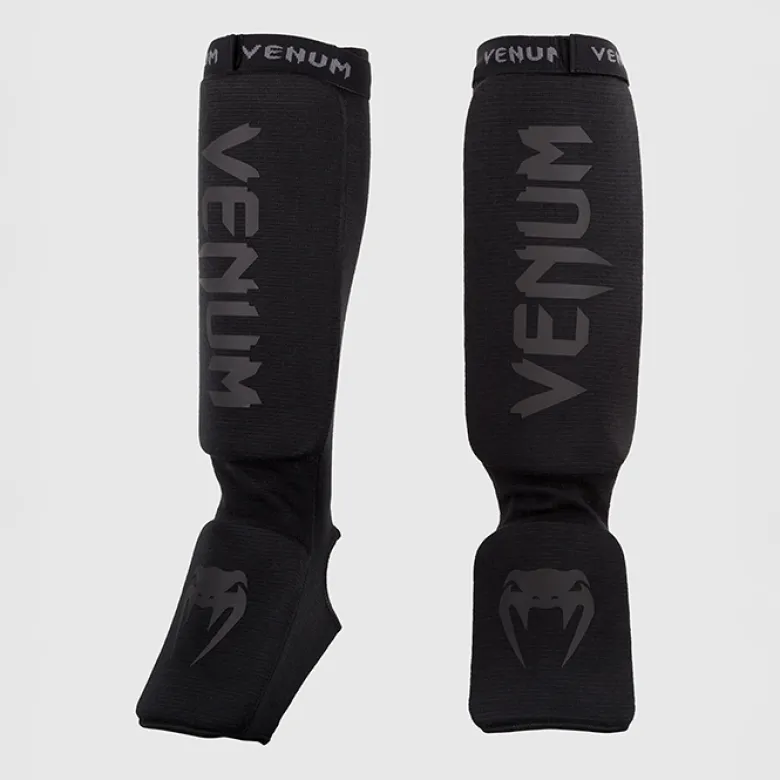 Venum Kontact Shinguards Black/Black